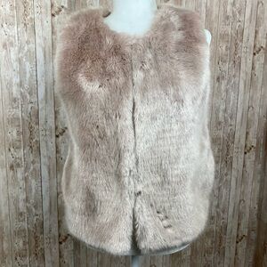 Topshop Faux Fur Vest Size 2
